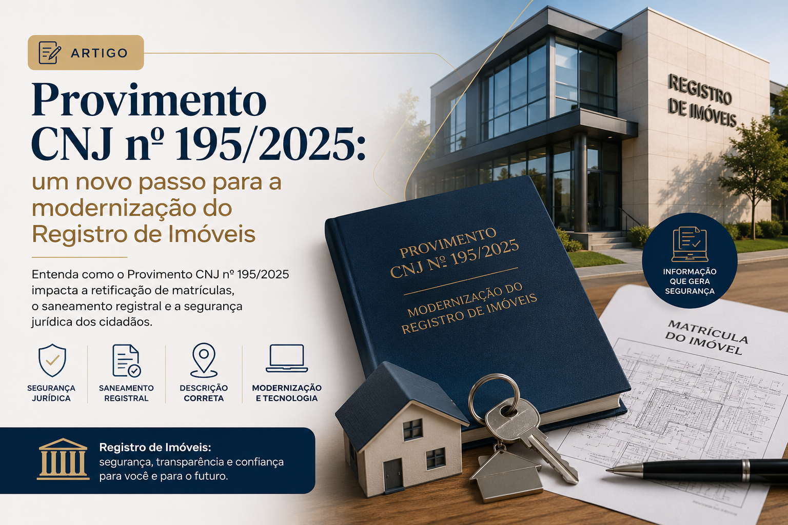 Provimento CNJ nº 195/2025: o que muda no Registro de Imóveis e por que isso importa para o cidadão