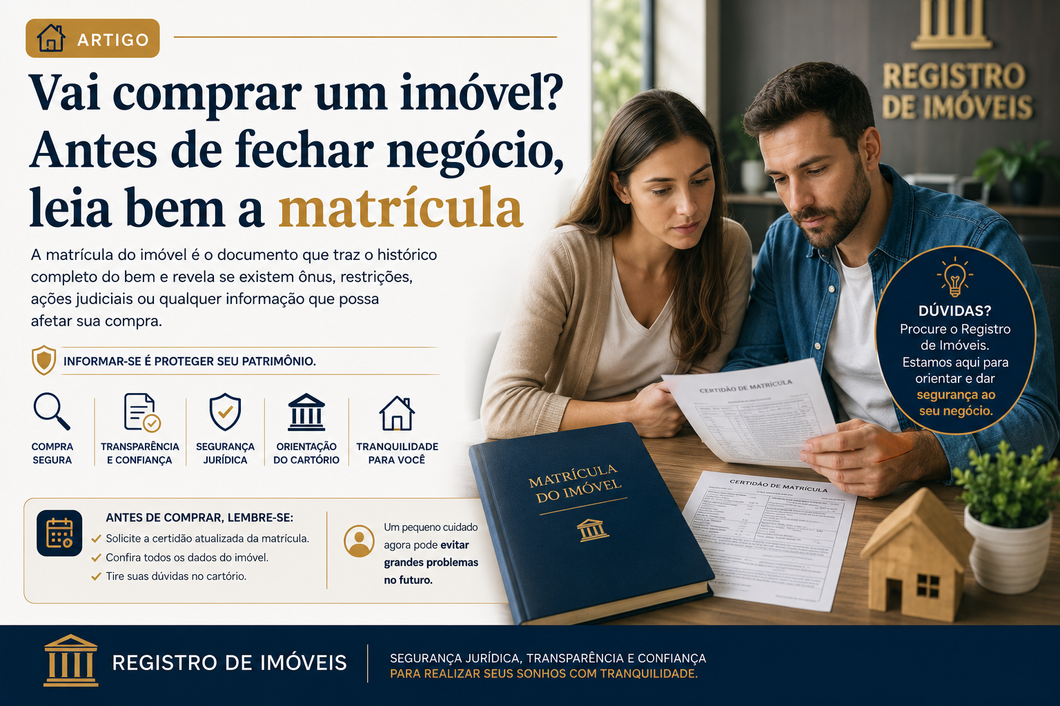 Vai comprar um imóvel? Antes de fechar negócio, leia bem a matrícula