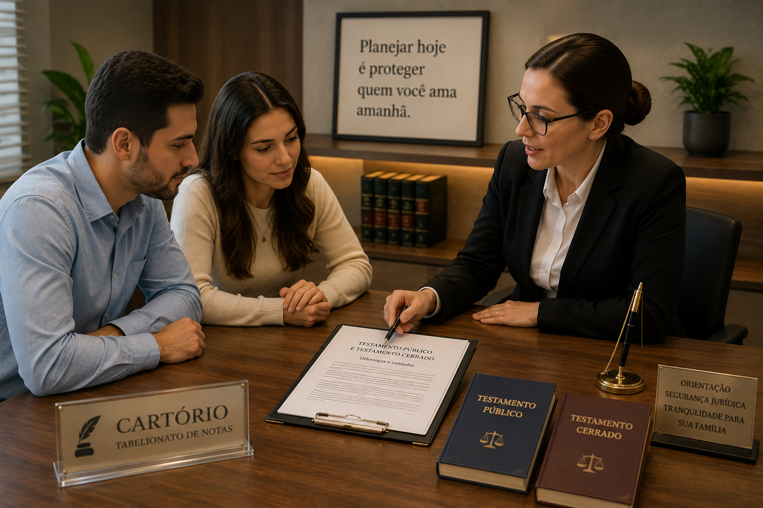 Testamento público e testamento cerrado: diferenças e cuidados