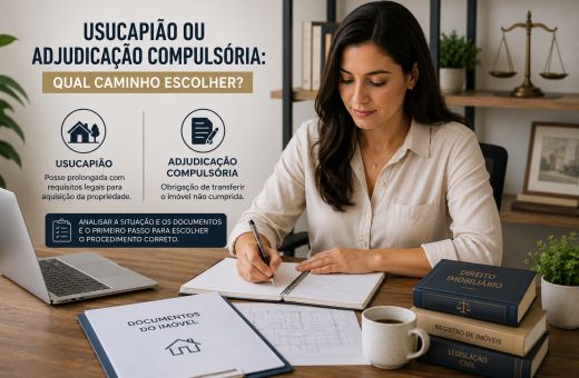 Usucapião ou adjudicação compulsória: qual caminho escolher?